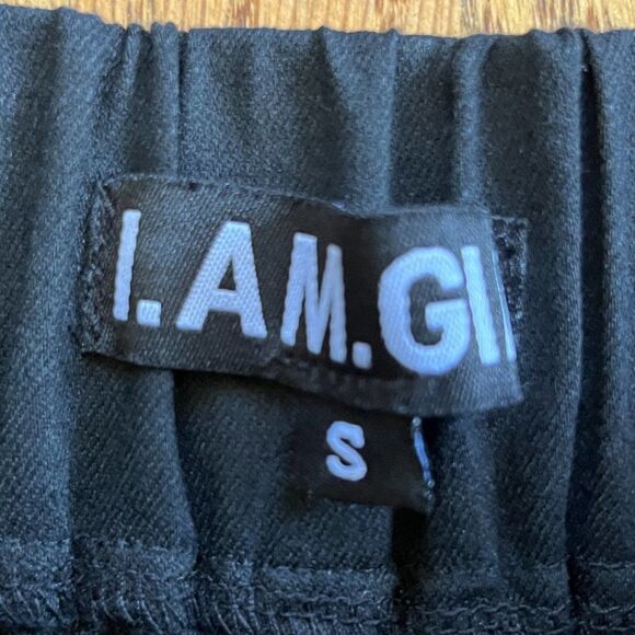 I.AM.GIA. Black High Waisted Trousers Jogger Pants   Women's Size Small - Picture 3 of 10